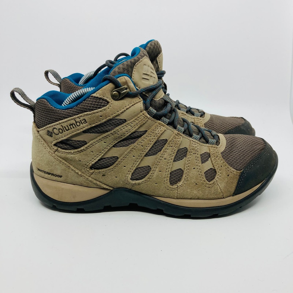 Columbia Redmond V2 Hiking Boots Womens Size 9 Brown Mid Waterproof Outdoor